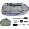Лодка INTEX EXCURSION 68324, 4-местная, 315×165×43 см, вёсла, насос, до 500 кг