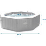 Надувной СПА-бассейн INTEX 28458 Jet and Bubble Deluxe